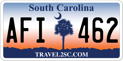 SC license plate AFI462