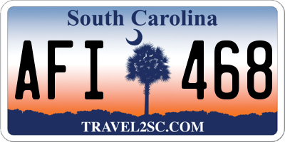 SC license plate AFI468