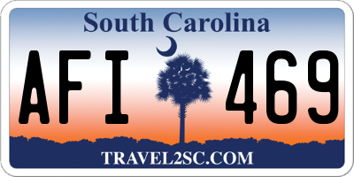 SC license plate AFI469