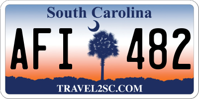 SC license plate AFI482