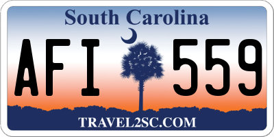 SC license plate AFI559