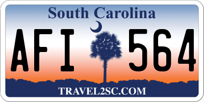SC license plate AFI564