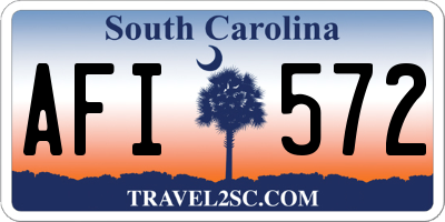 SC license plate AFI572