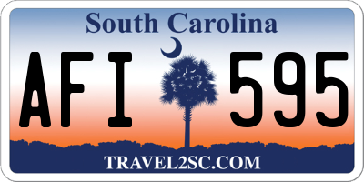 SC license plate AFI595
