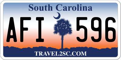 SC license plate AFI596