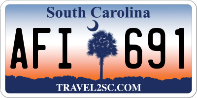 SC license plate AFI691