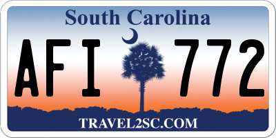 SC license plate AFI772