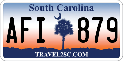 SC license plate AFI879
