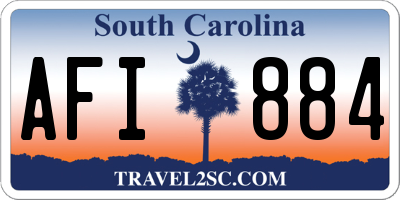 SC license plate AFI884