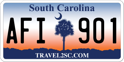 SC license plate AFI901