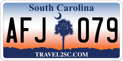 SC license plate AFJ079