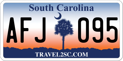 SC license plate AFJ095