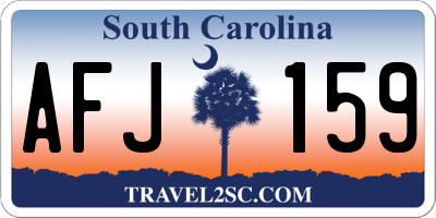 SC license plate AFJ159