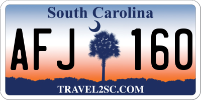 SC license plate AFJ160