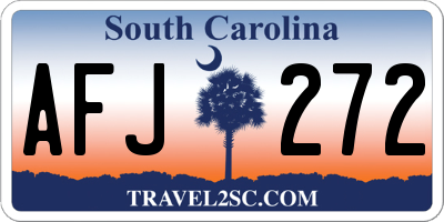 SC license plate AFJ272