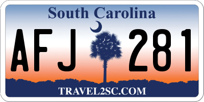 SC license plate AFJ281