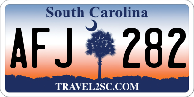 SC license plate AFJ282