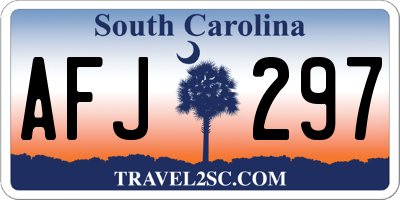 SC license plate AFJ297