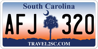 SC license plate AFJ320
