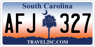 SC license plate AFJ327