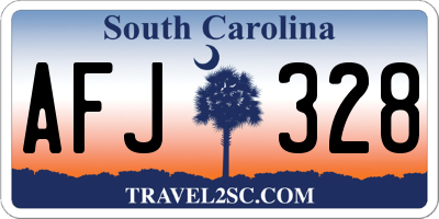 SC license plate AFJ328