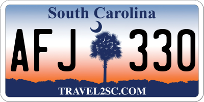 SC license plate AFJ330