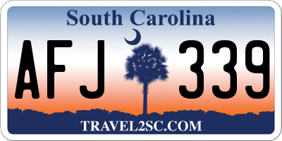 SC license plate AFJ339