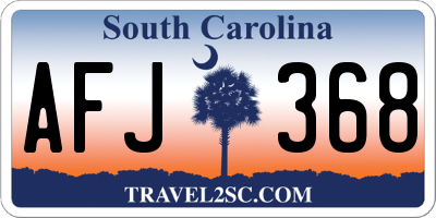 SC license plate AFJ368