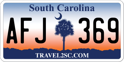 SC license plate AFJ369