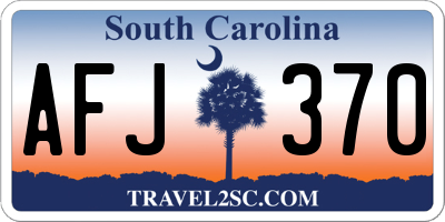 SC license plate AFJ370