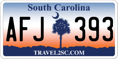 SC license plate AFJ393