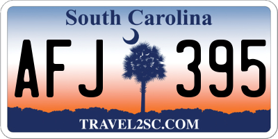 SC license plate AFJ395