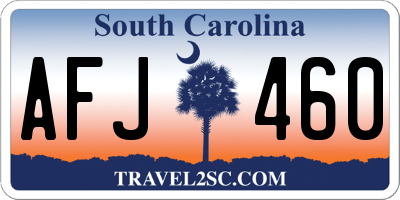 SC license plate AFJ460