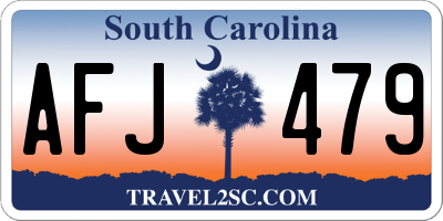 SC license plate AFJ479