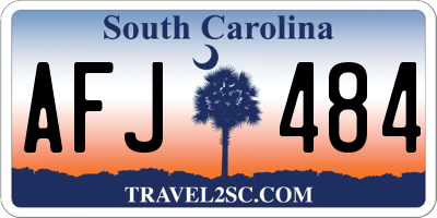 SC license plate AFJ484