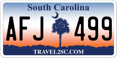 SC license plate AFJ499
