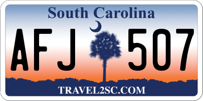 SC license plate AFJ507