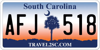 SC license plate AFJ518