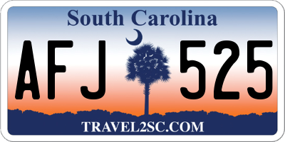 SC license plate AFJ525