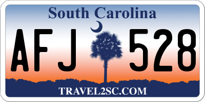 SC license plate AFJ528