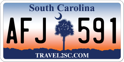 SC license plate AFJ591