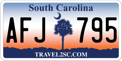SC license plate AFJ795