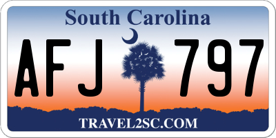 SC license plate AFJ797