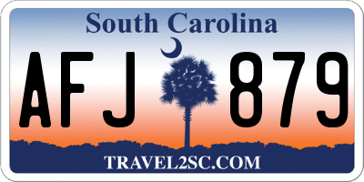 SC license plate AFJ879