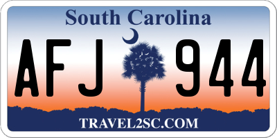 SC license plate AFJ944