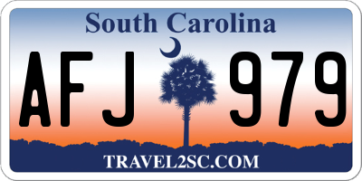SC license plate AFJ979