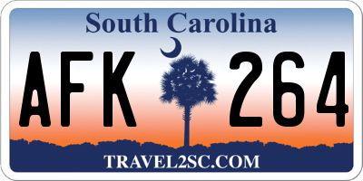 SC license plate AFK264