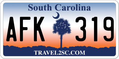 SC license plate AFK319