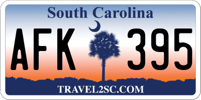 SC license plate AFK395