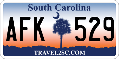 SC license plate AFK529